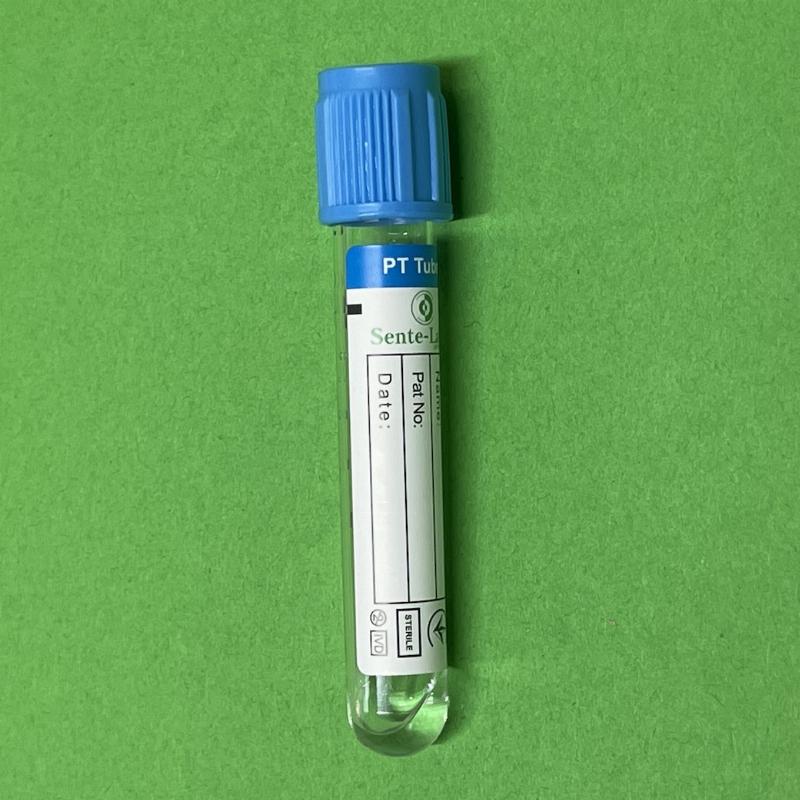 Пробірка Вакуумна 13*75 мм, для забору крові 3,6 мл, "SENTE-LAB", стерильна, з цитратом натрію 3,8% для коагулометрії (1:9 0,129 mol/L) для IVD